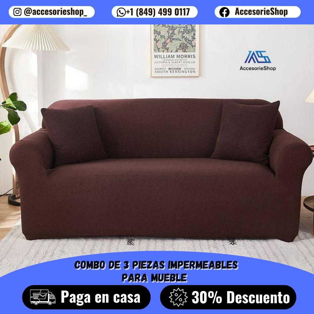 Protector de Sofa Shield RD™ ✨ | Moderno, Práctico y Resistente 🛋️ | ¡Protege tus muebles con estilo! | Fáciles de poner y quitar, y se ajustan perfectamente a cualquier mueble.