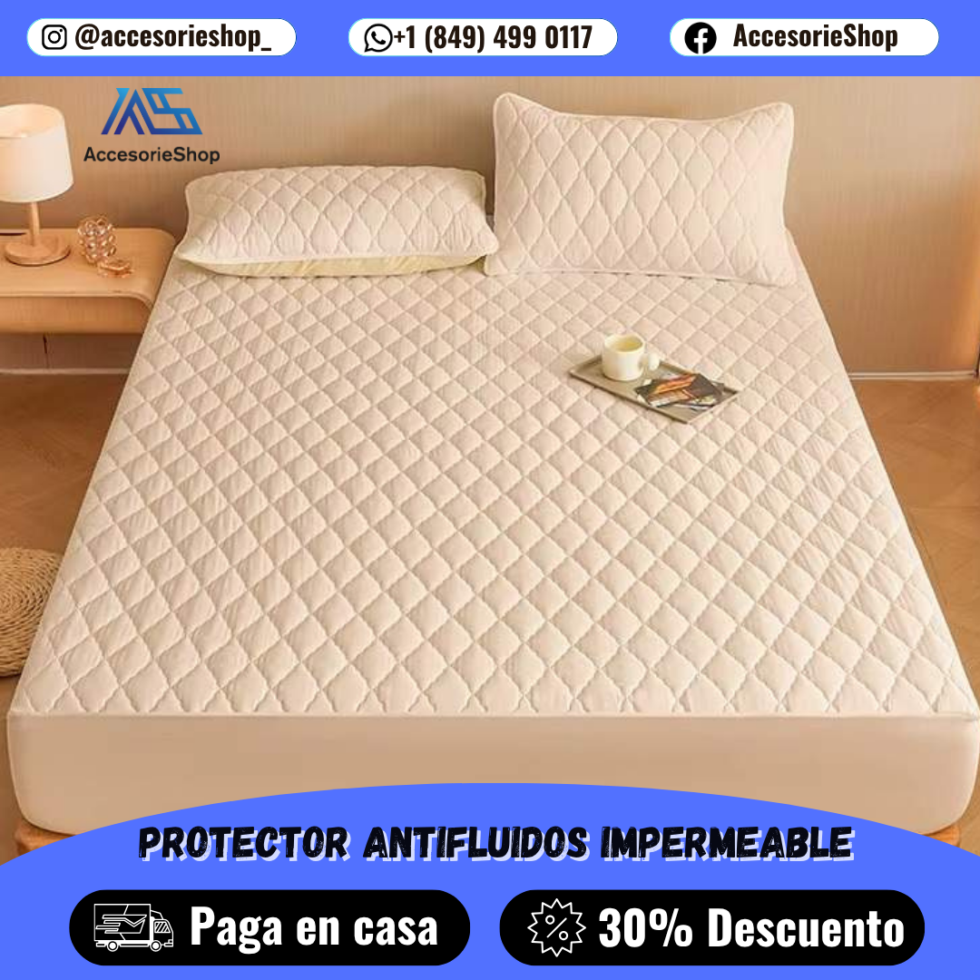PROTECTOR ANTIFLUIDOS PREMIUM ColchónCare™ + 2 FUNDAS DE ALMOHADA GRATIS | PAGA 1 LLEVA 3 PRODUCTOS POR BLACK FRIDAY