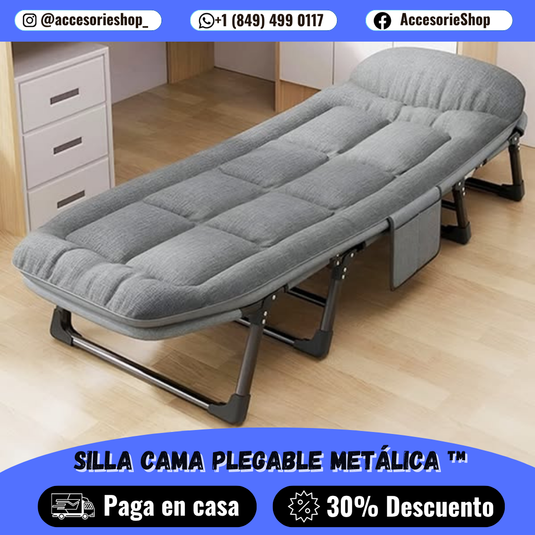 Cama plegable ComfiFlex™ | Cama extra para tu hogar, oficina o aire libre | ¡Descansa sin ocupar espacio de más!😴✨
