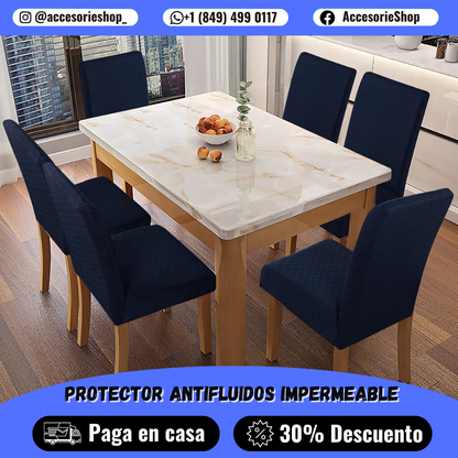 Fundas de Sillas Impermeables Premium CoverPlus Home™ | 👌 Fáciles de poner, lavar y mantener — ¡Comedor siempre impecable! | PAGA 1 LLEGA 6
