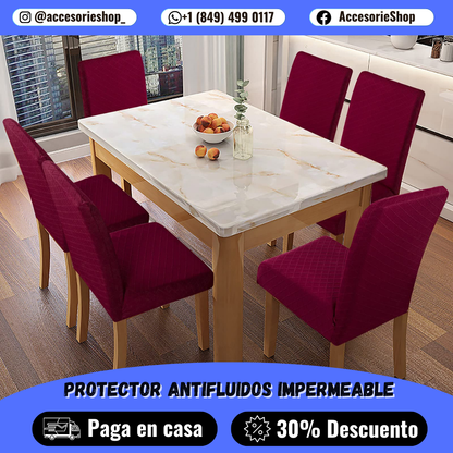 Fundas de Sillas Impermeables Premium CoverPlus Home™ | 👌 Fáciles de poner, lavar y mantener — ¡Comedor siempre impecable! | PAGA 1 LLEGA 6