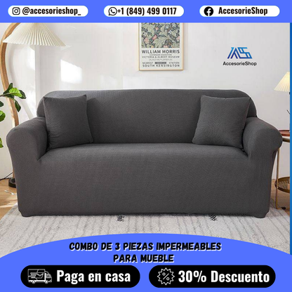 Protector de Sofa Shield RD™  ✨  | Moderno, Práctico y Resistente 🛋️ | ¡Protege tus muebles con estilo! | Fáciles de poner y quitar, y se ajustan perfectamente a cualquier mueble.