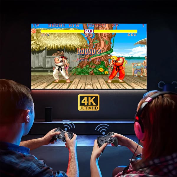 Retro Lite Pro™ – Consola GameStick 10,000 Juegos + 2 Controles Inalámbricos