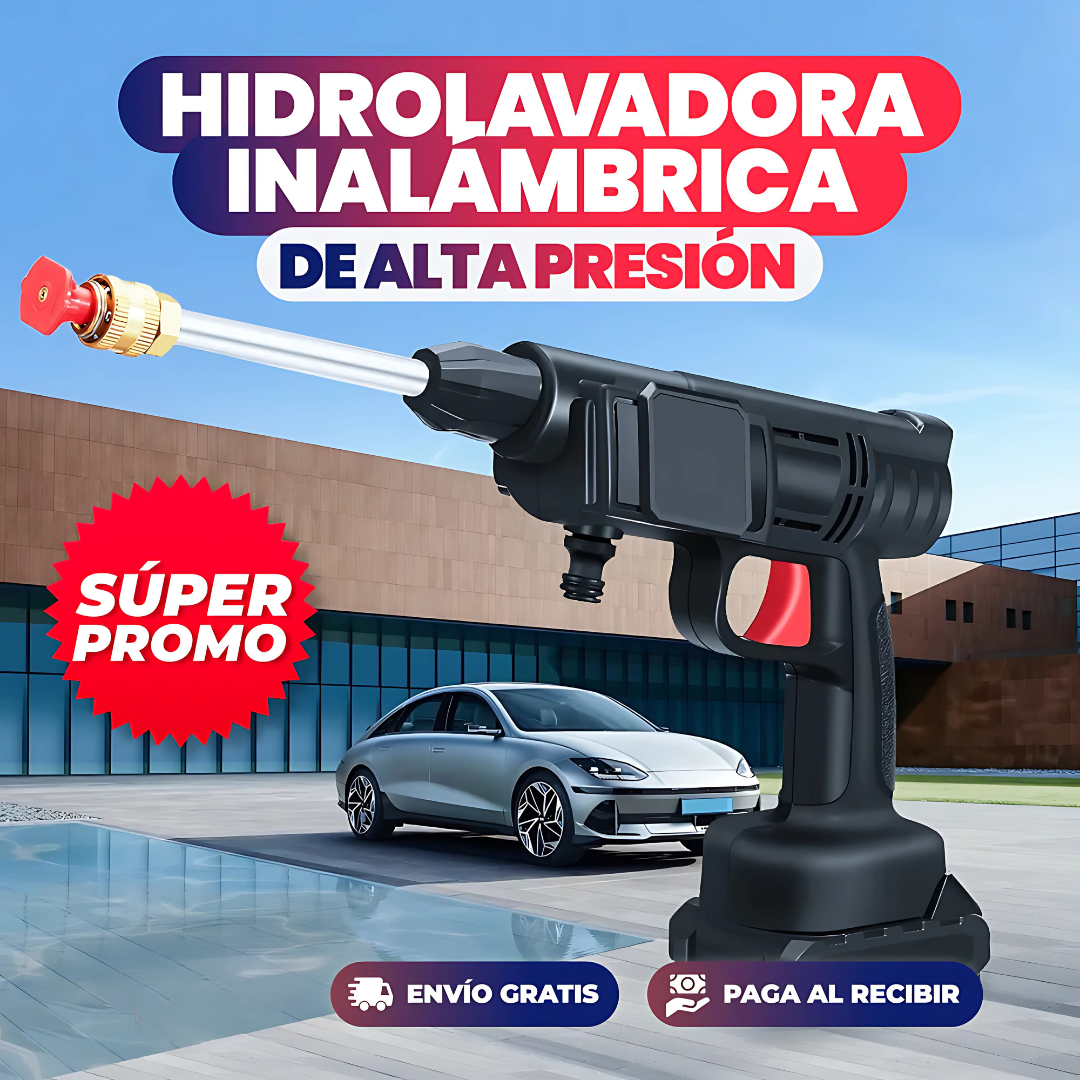 💦 Hidrolavadora Portátil Inalámbrica LavaXpress™ | 2 Baterías de 48V Más Potente que Nunca🔋🚗🌿 | AÑADE LAS BATERIAS QUE QUIERAS
