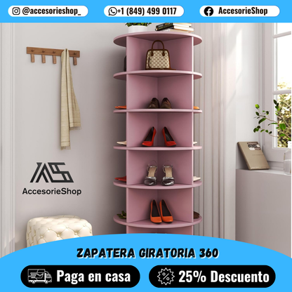 Zapatera Giratoria 360 SpinTidy™ | CABEN MÁS DE +35 PARES DE ZAPATOS