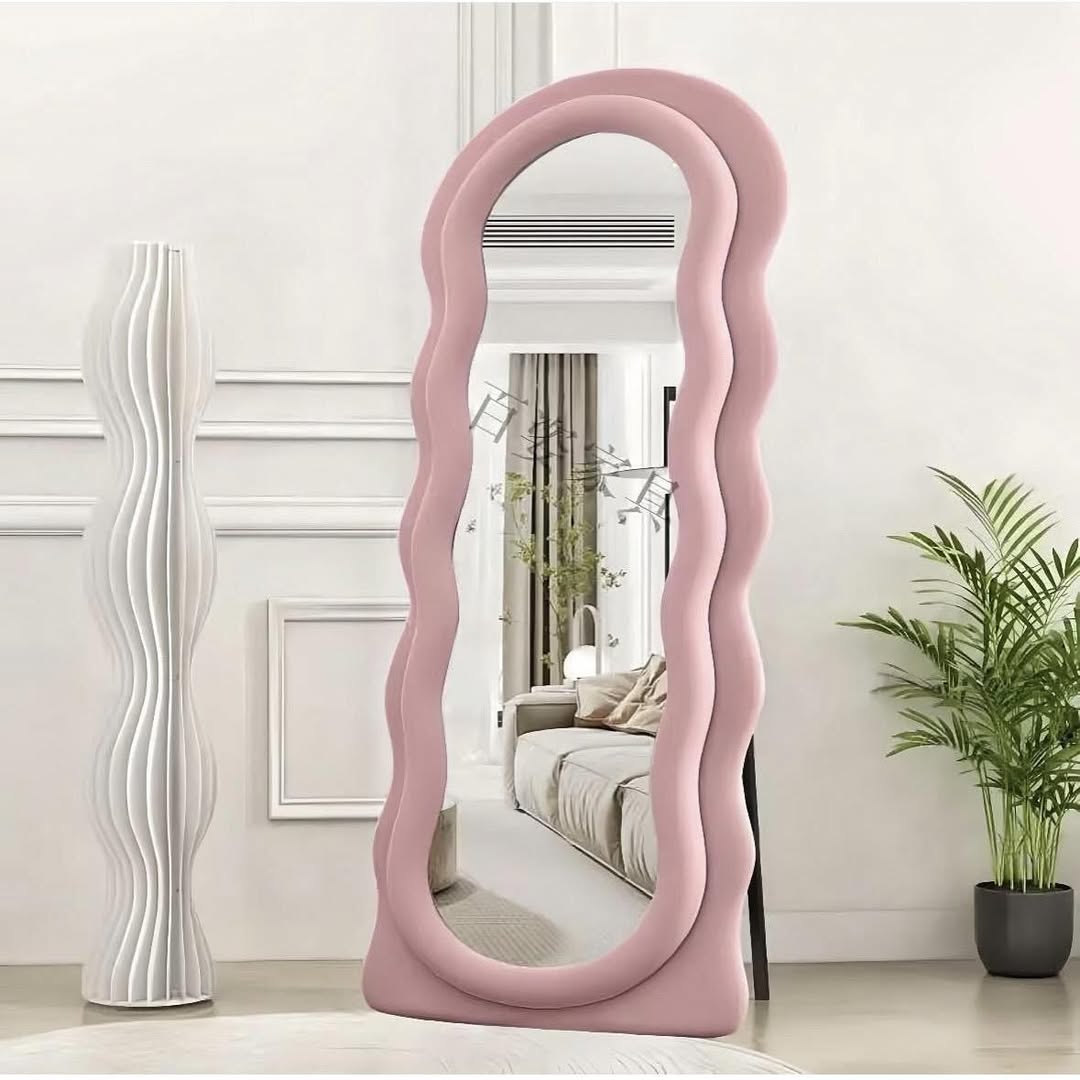 Espejo Ondulado 160x60cm WaveMirror™  | Reflejo HD y Diseño Artístico 🪞| Moderno, Elegante y de Cuerpo Completo ✨