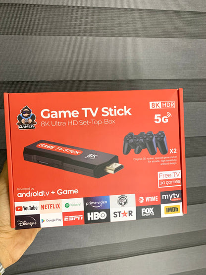 🎮 Game 8K Retro TV Q9 PRO ™ | GAME TV Stick con 64G + 20,000 Juegos + 3 Mandos Inalámbricos🔥