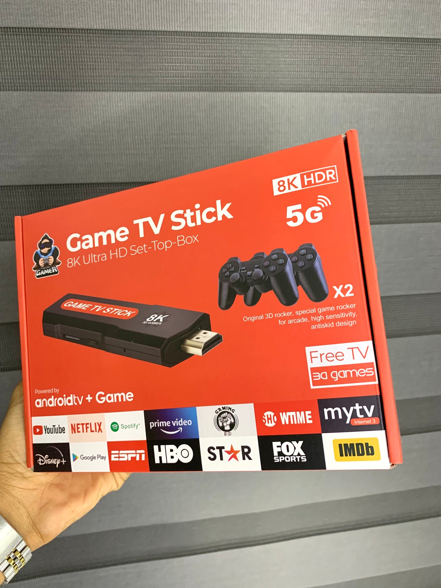 🎮 Game 8K Retro TV Q9 PRO ™ | GAME TV Stick con 64G + 20,000 Juegos + 3 Mandos Inalámbricos🔥