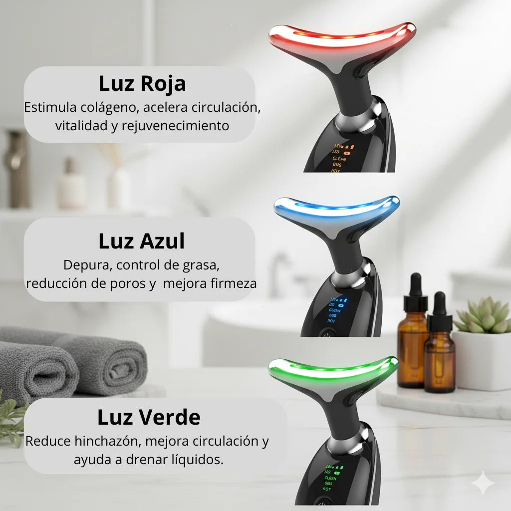 Reductor de Papada y Perfilador Facial Lifting Pro Duo™ | Reafirma, Hidrata y Rejuvenece tu Piel en Minutos