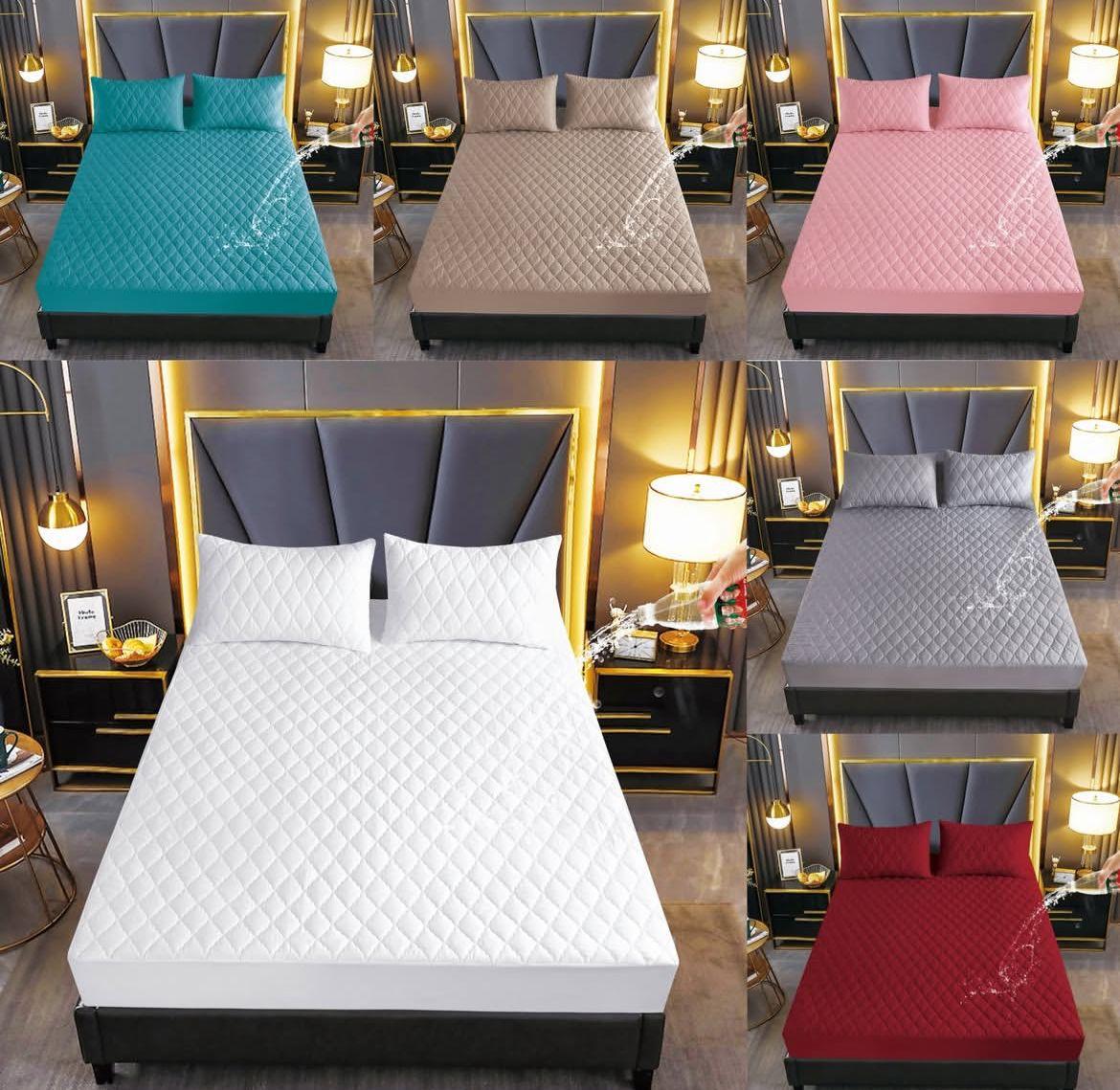 PROTECTOR ANTIFLUIDOS PREMIUM ColchónCare™ + 2 FUNDAS DE ALMOHADA GRATIS | PAGA 1 LLEVA 3 PRODUCTOS | LISOS Y ESTAMPADOS