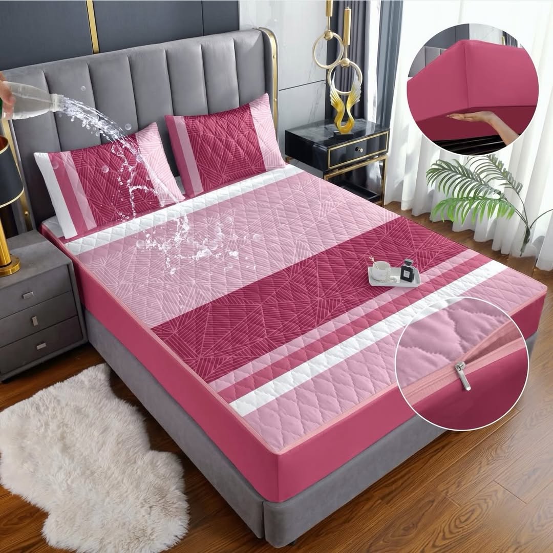 PROTECTOR ANTIFLUIDOS PREMIUM ColchónCare™ + 2 FUNDAS DE ALMOHADA GRATIS | PAGA 1 LLEVA 3 PRODUCTOS | LISOS Y ESTAMPADOS