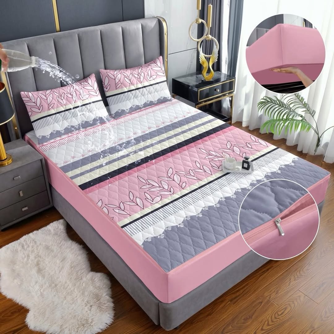 PROTECTOR ANTIFLUIDOS PREMIUM ColchónCare™ + 2 FUNDAS DE ALMOHADA GRATIS | PAGA 1 LLEVA 3 PRODUCTOS | LISOS Y ESTAMPADOS