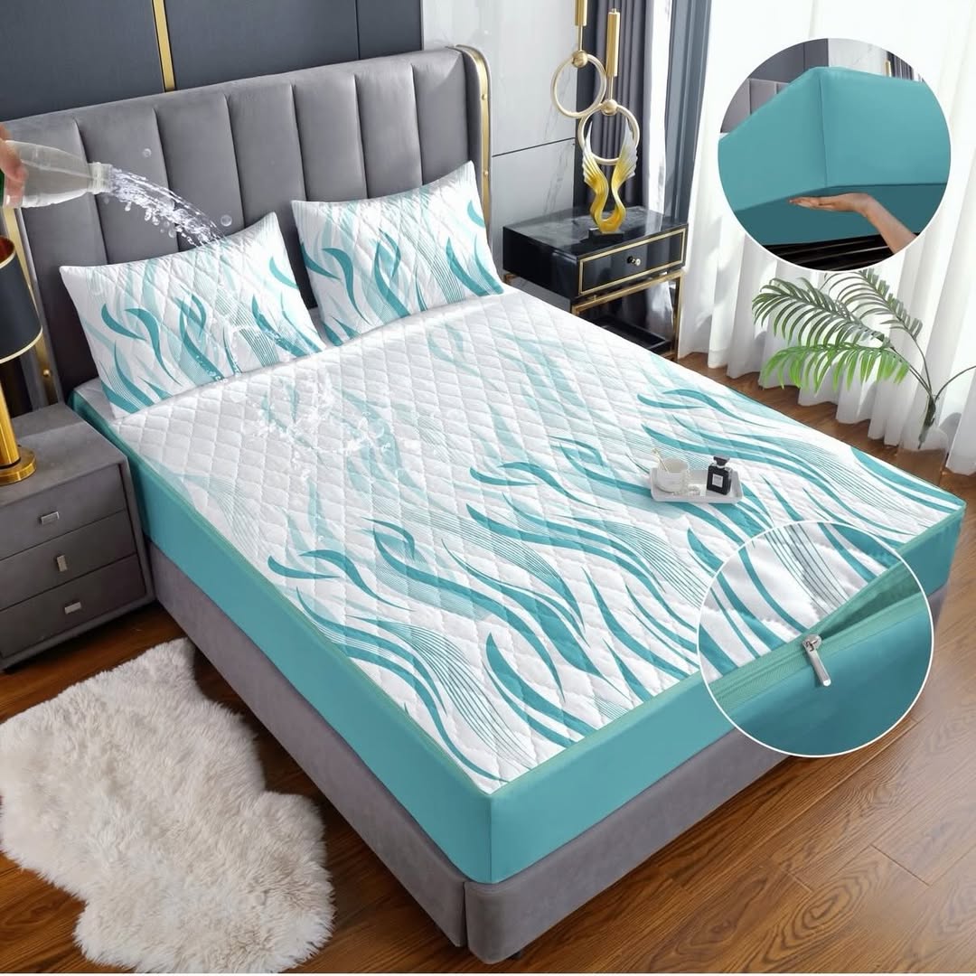 PROTECTOR ANTIFLUIDOS PREMIUM ColchónCare™ + 2 FUNDAS DE ALMOHADA GRATIS | PAGA 1 LLEVA 3 PRODUCTOS | LISOS Y ESTAMPADOS