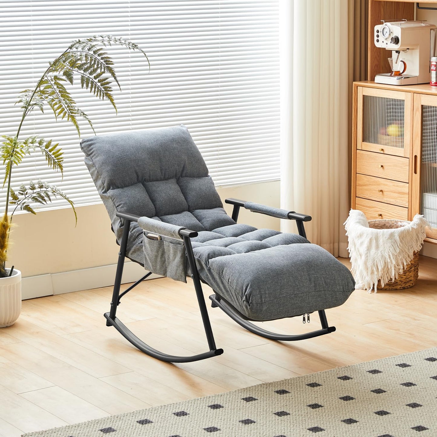 🌙🔥 Silla Mecedora Ergonómica 3 en 1 RelaxHome™ | Reclinable, con Reposapiés y Diseño Moderno